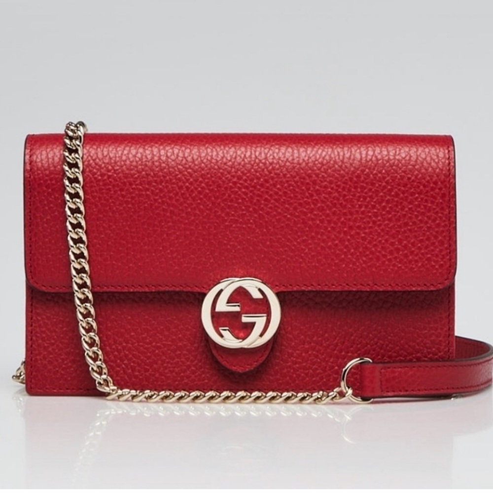 Gucci Interlocking Leather Bag - image 1